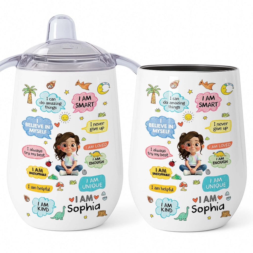 Personalized Stainless Steel Sippy Cup Custom Name Gift for Kids Sippy Cup GradoCreations