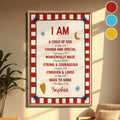 Personalized Vertical Poster Child of God Bible Verse Gifts for Kids Poster GradoCreations