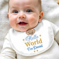 Personalized Baby Bib Custom Name Cute Elephant Design Gift Baby Bib GradoCreations