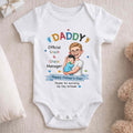 Personalized Baby Onesie Custom Name Gift for Dad Father's Day Baby Onesie GradoCreations