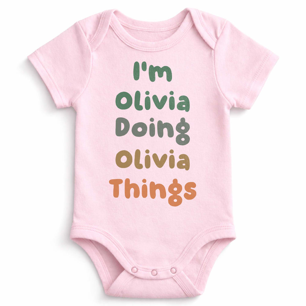 Personalized Custom Baby Onesie Soft Cotton Cute Gift