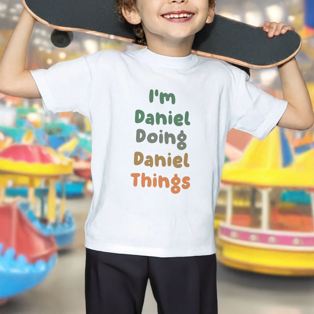Personalized Custom Youth T-Shirt Fun Colorful Gift for Kids Youth T-Shirt GradoCreations