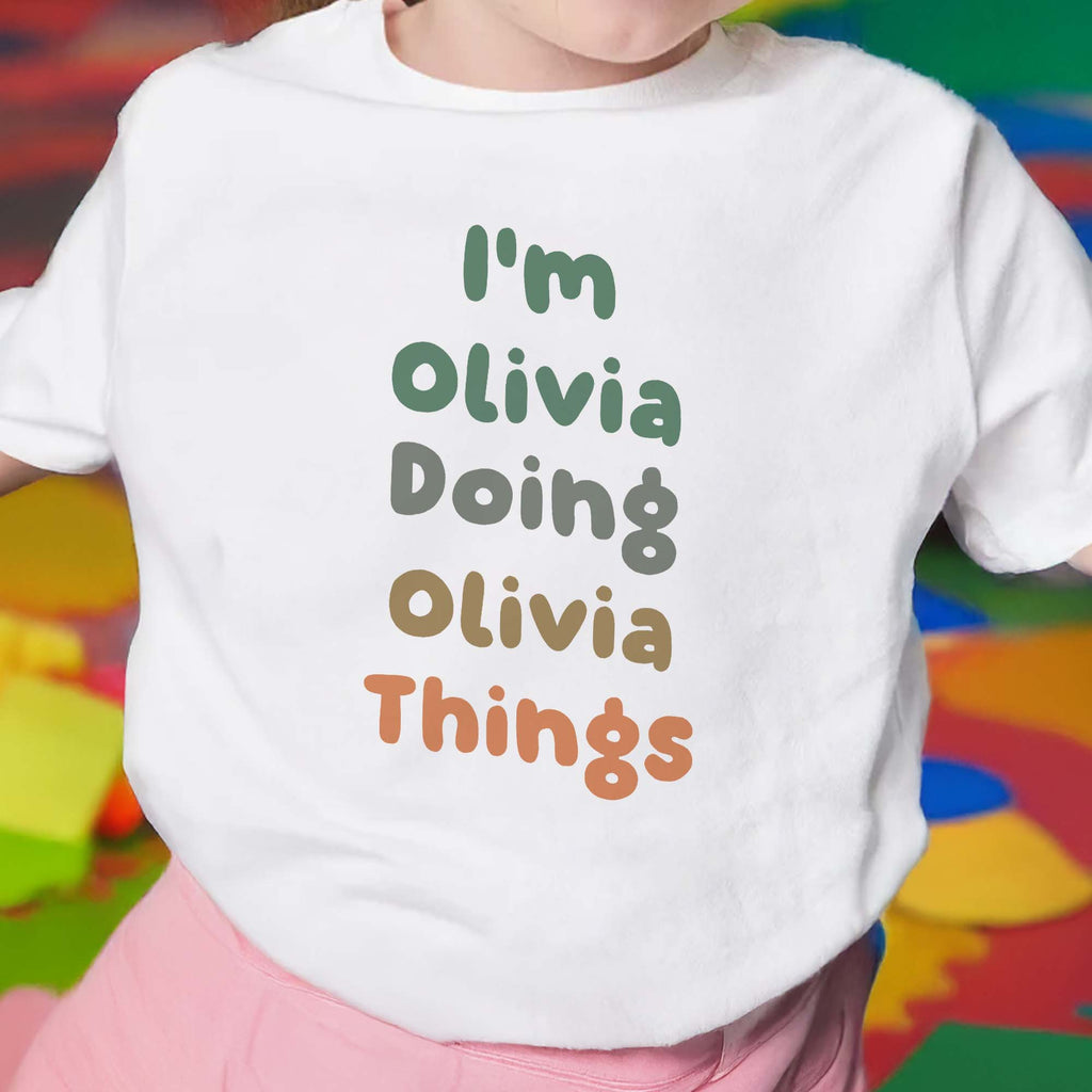 Personalized Custom Youth T-Shirt Fun Colorful Gift for Kids Youth T-Shirt GradoCreations