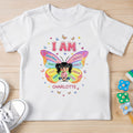 Personalized Butterfly Affirmation Youth T-Shirt for Girls Youth T-Shirt GradoCreations