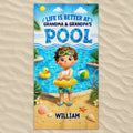 Personalized Microfiber Beach Towel Gift for Grandma & Grandpa's Pool Beach Towels GradoCreations