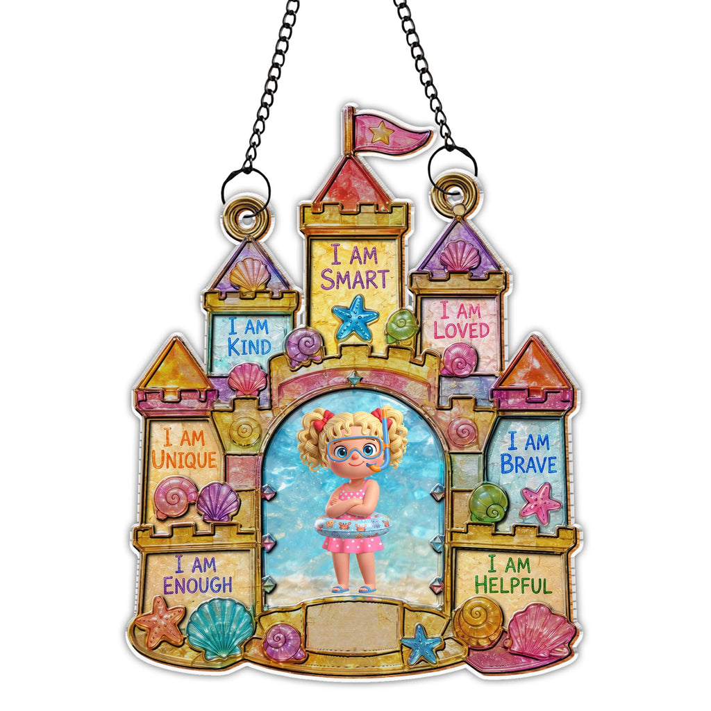 Personalized Affirmation Suncatcher Custom Name Gift for Kids Suncatcher GradoCreations