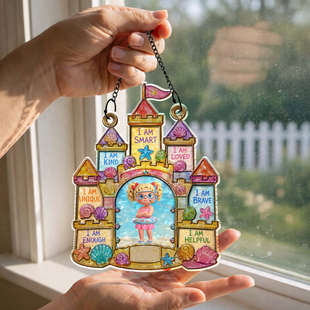 Personalized Affirmation Suncatcher Custom Name Gift for Kids Suncatcher GradoCreations