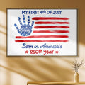 Personalized 4th of July Handprint Poster Custom Name Gift for Baby Poster GradoCreations