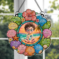 Custom Personalized Suncatcher for Kids with Name - Beach Theme Gift Suncatcher GradoCreations
