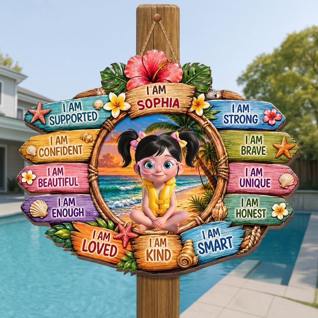 Personalized Custom Shaped Wood Sign for Kids - Eco-Friendly Gift Wood Sign GradoCreations