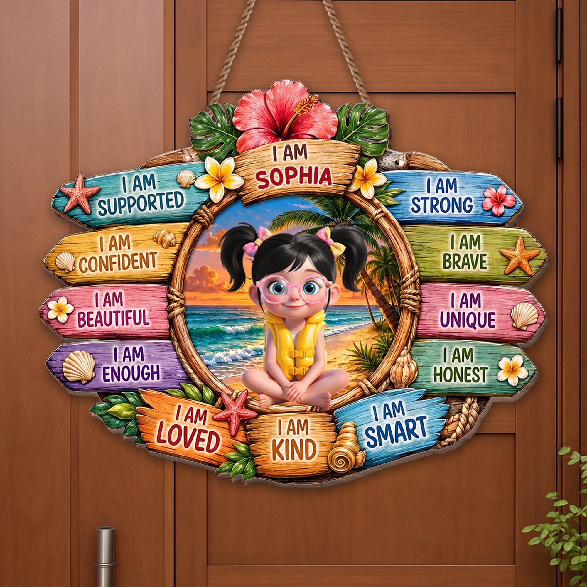 Personalized Custom Shaped Wood Sign for Kids - Eco-Friendly Gift Wood Sign GradoCreations