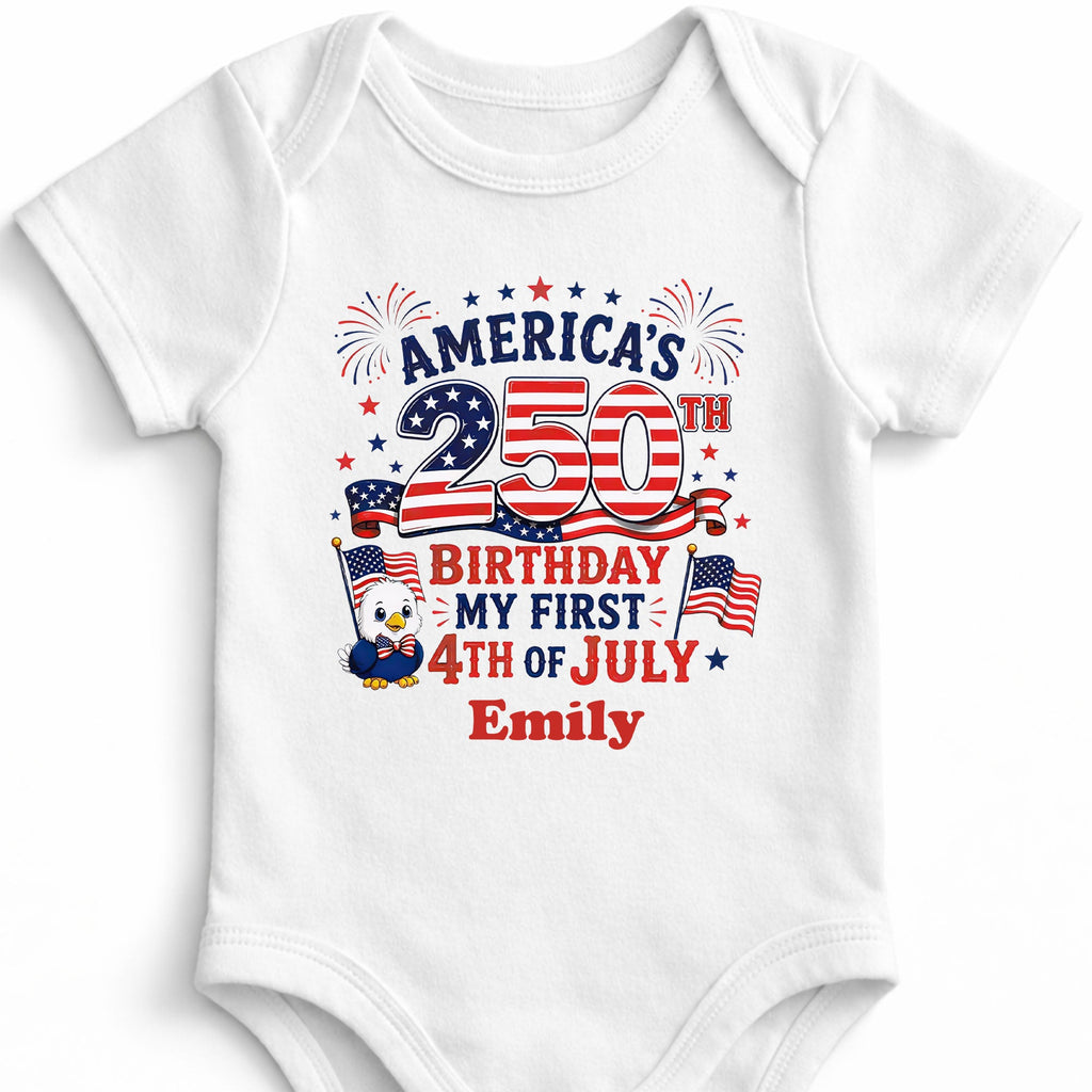 Personalized Baby Onesie My First 4th of July Gift Idea Baby Onesie GradoCreations