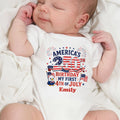 Personalized Baby Onesie My First 4th of July Gift Idea Baby Onesie GradoCreations