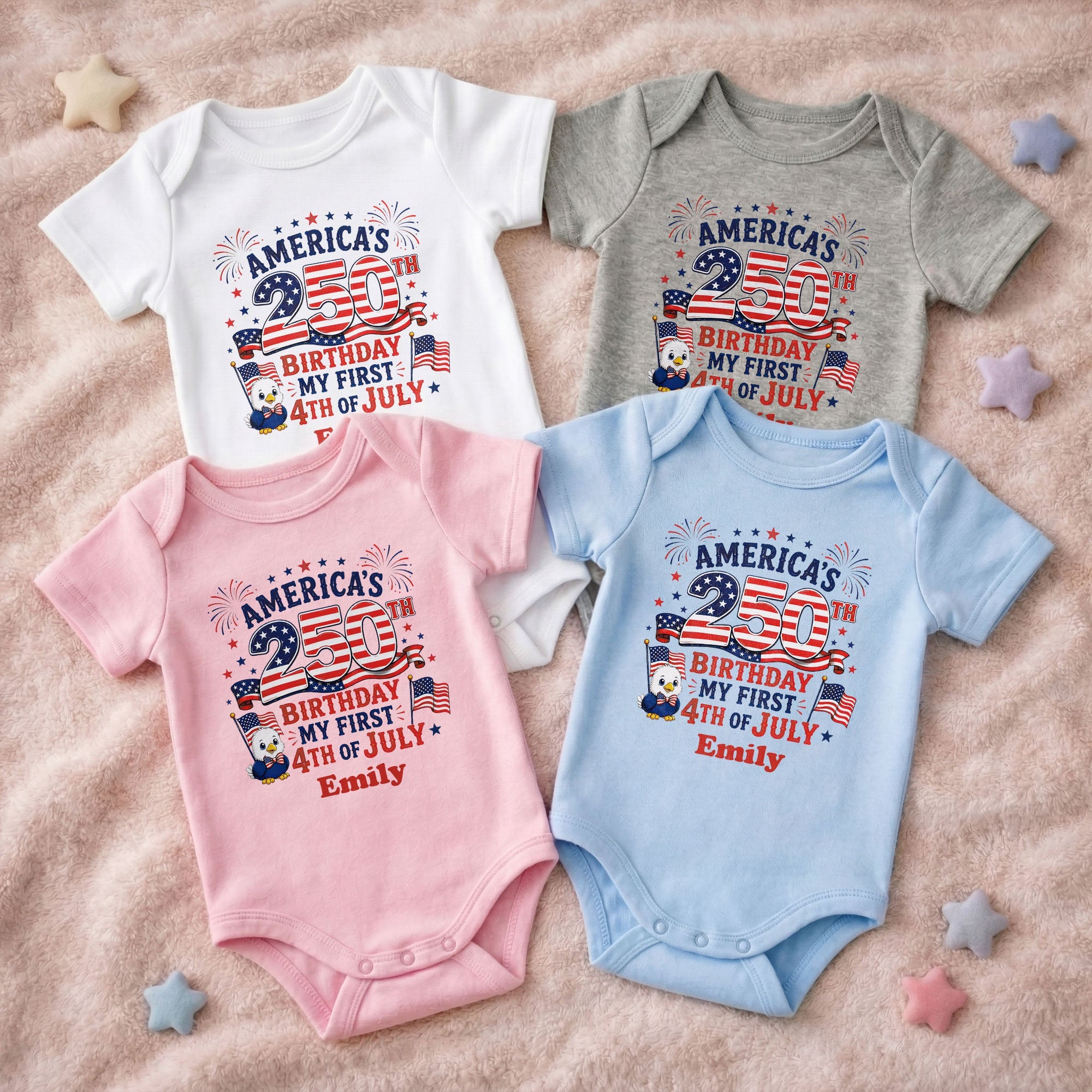 Personalized Baby Onesie My First 4th of July Gift Idea