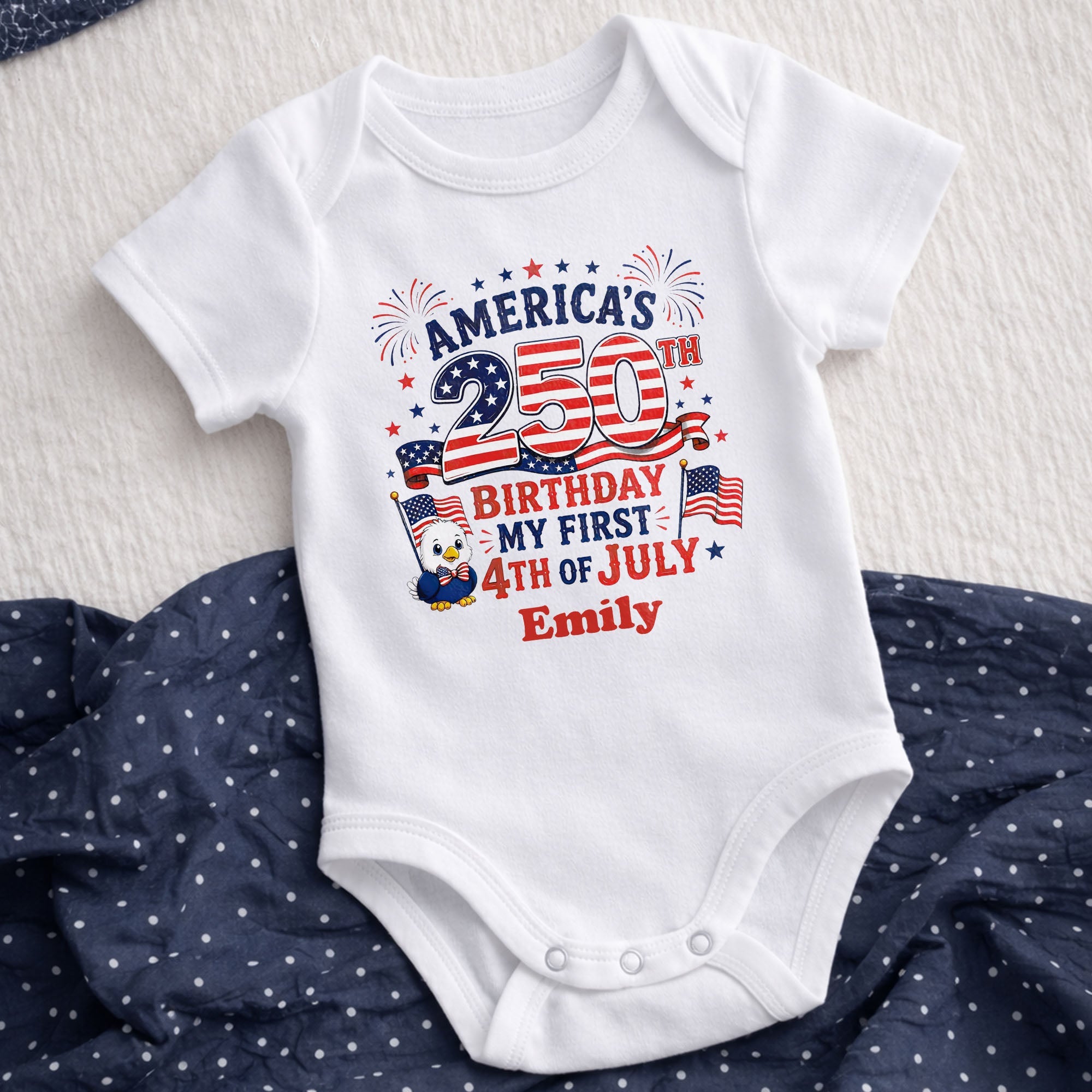 Personalized Baby Onesie My First 4th of July Gift Idea Baby Onesie GradoCreations
