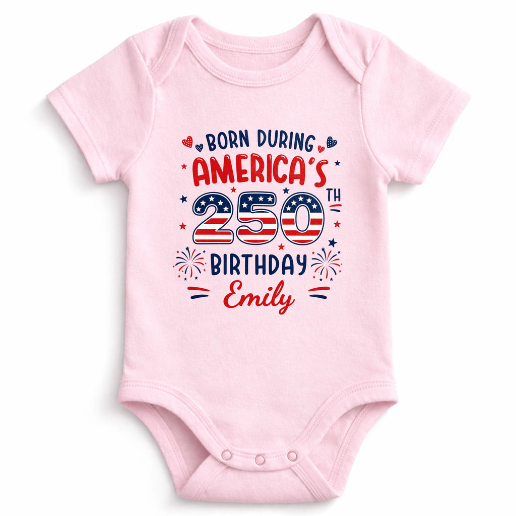 Personalized Baby Onesie Custom Name 4th of July Gift for Kids Baby Onesie GradoCreations
