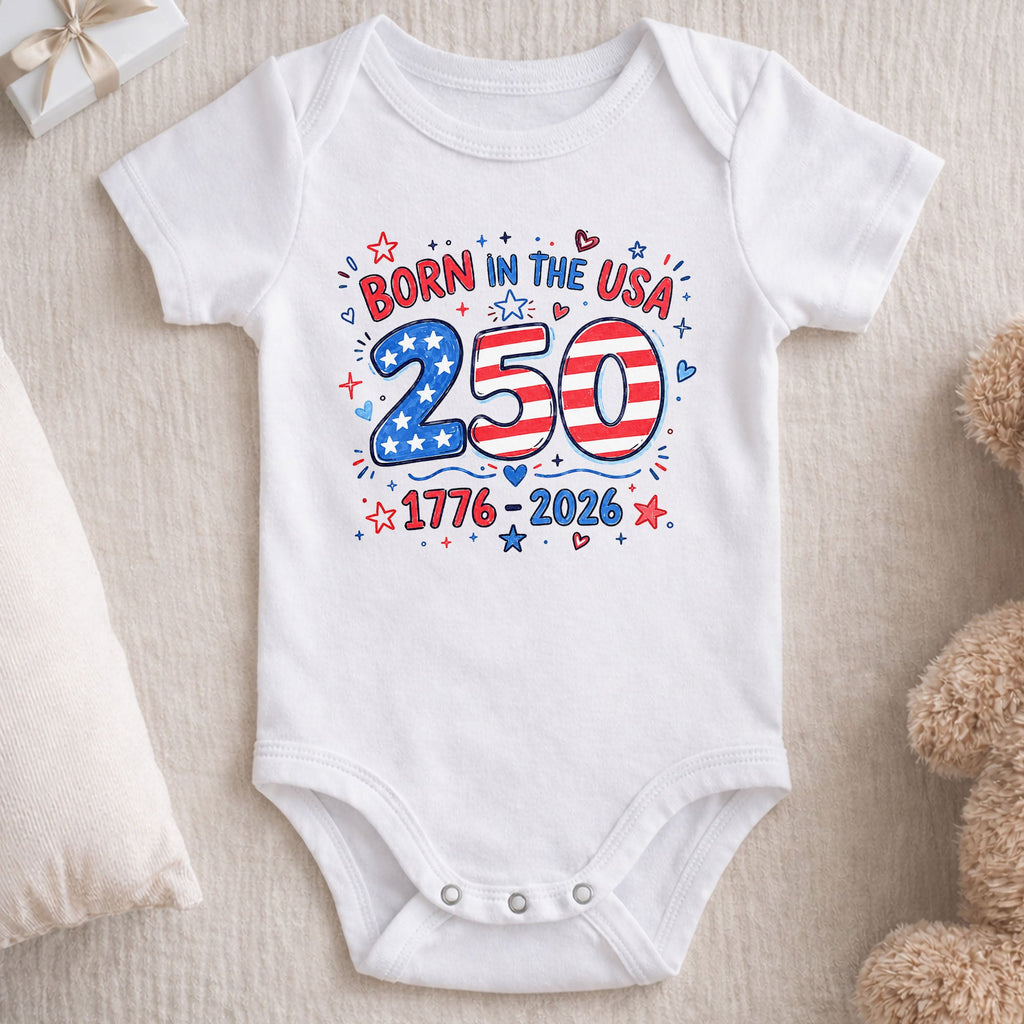 Personalized Baby Onesie Stars & Stripes Custom Name Gift Baby Onesie GradoCreations