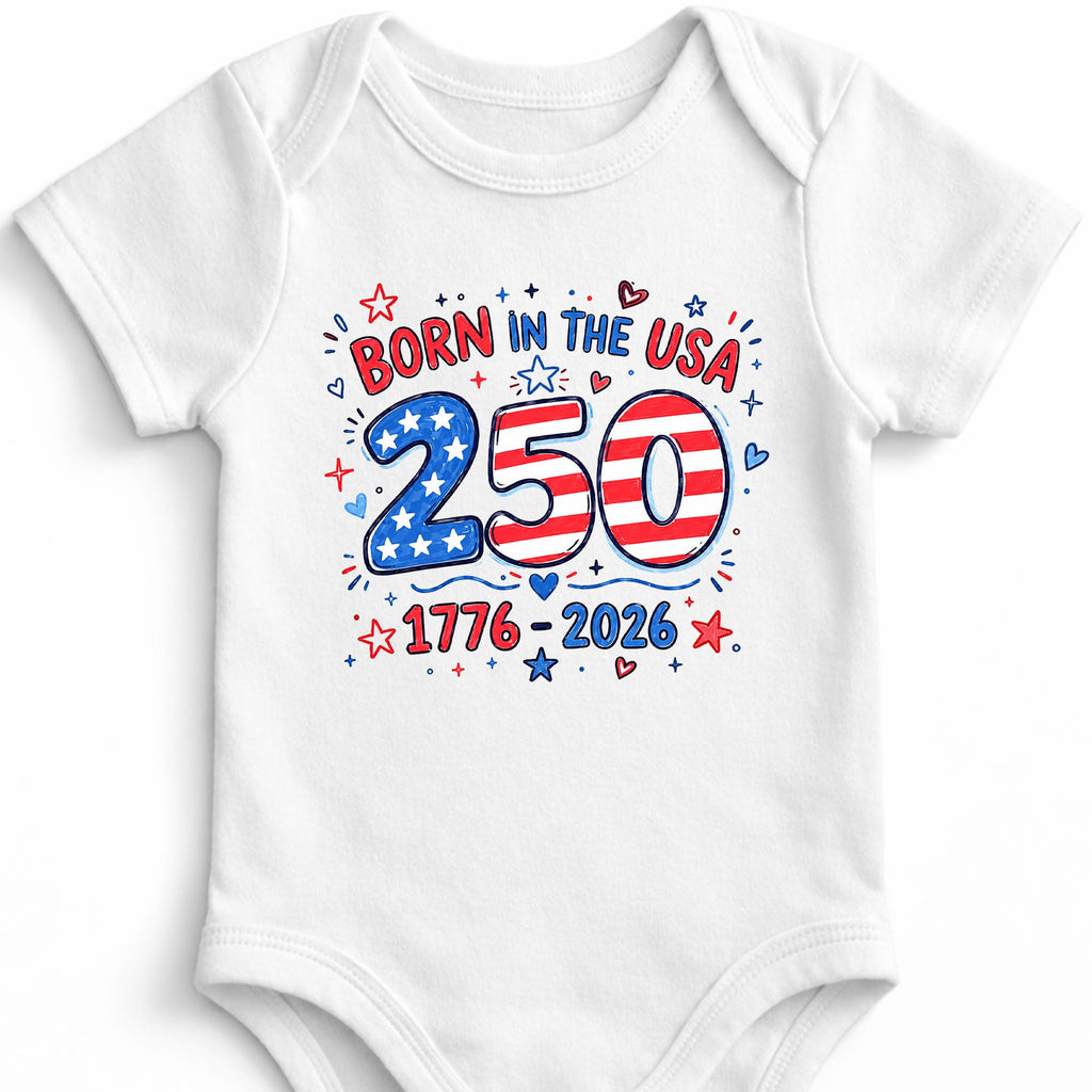Personalized Baby Onesie Stars & Stripes Custom Name Gift Baby Onesie GradoCreations
