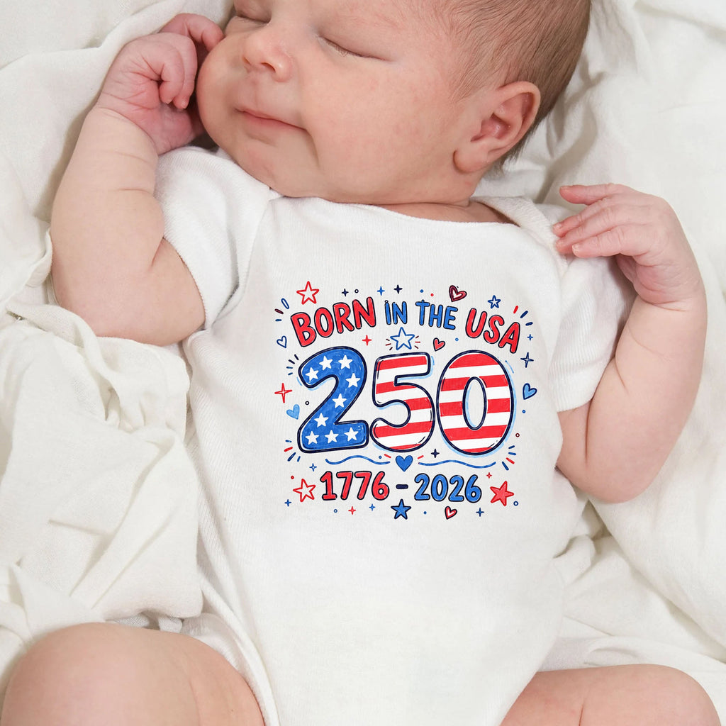 Personalized Baby Onesie Stars & Stripes Custom Name Gift Baby Onesie GradoCreations