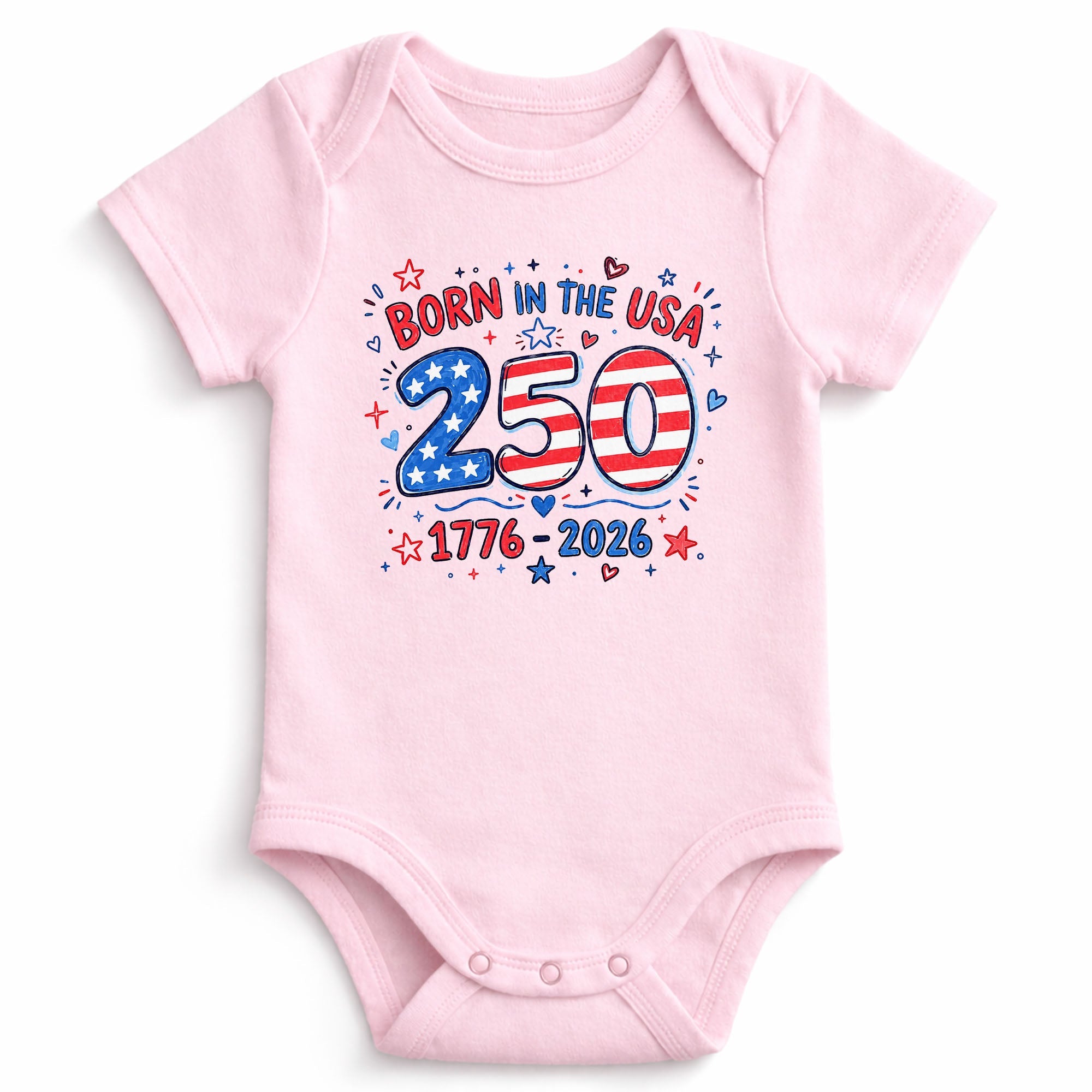 Personalized Baby Onesie Stars & Stripes Custom Name Gift Baby Onesie GradoCreations