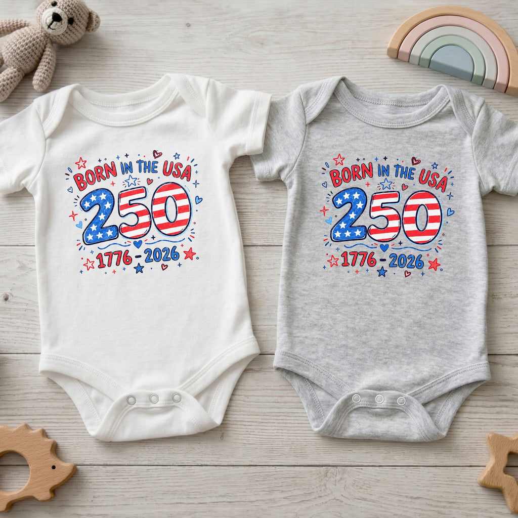 Personalized Baby Onesie Stars & Stripes Custom Name Gift Baby Onesie GradoCreations