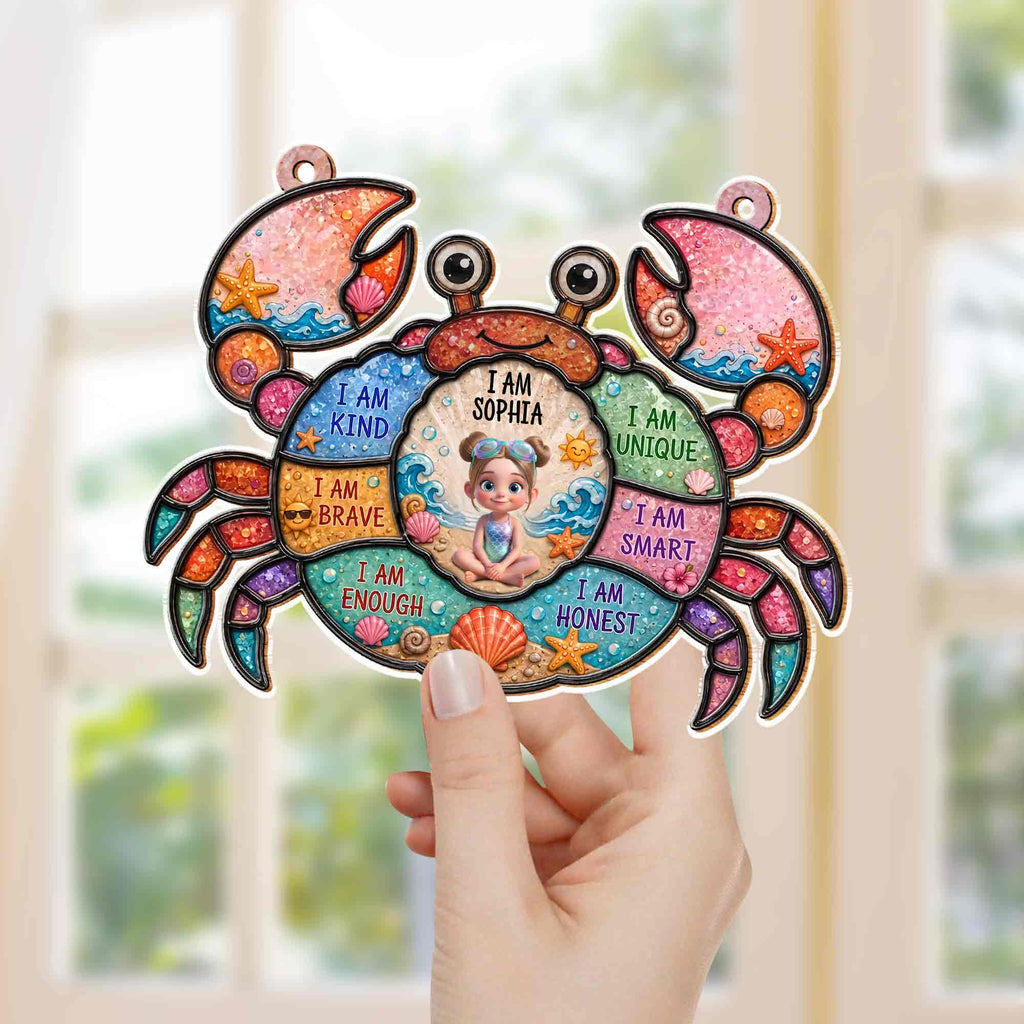 Personalized Custom Suncatcher with Affirmation for Kids Suncatcher GradoCreations