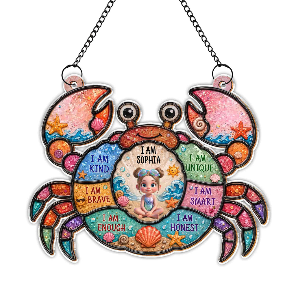 Personalized Custom Suncatcher with Affirmation for Kids Suncatcher GradoCreations