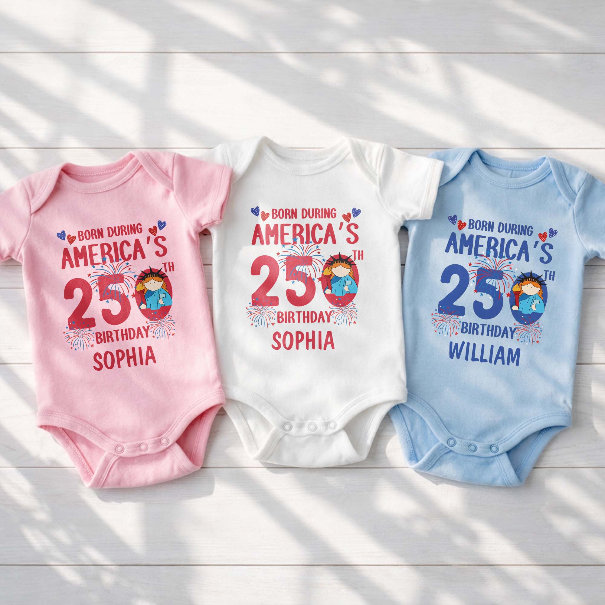 Personalized Custom Baby Onesie 4th of July Gift for Baby Baby Onesie GradoCreations