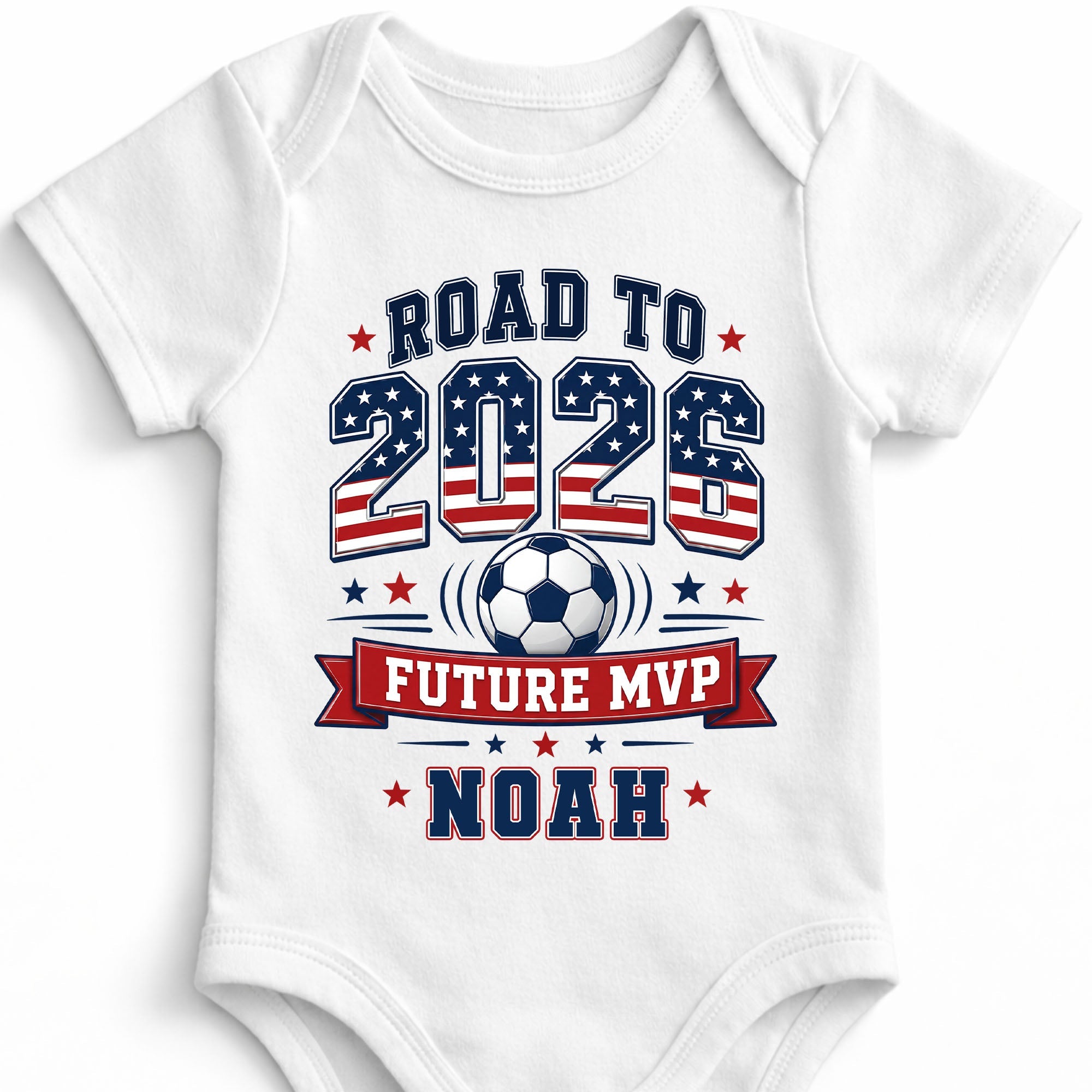 Personalized Custom Baby Onesie Road to Future MVP Gift for Baby