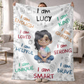 Personalized Fleece Blanket Custom Name Gift for Kids Blanket GradoCreations