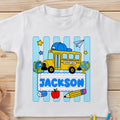 Personalized Youth T-Shirt with School Bus Design for Kids Youth T-Shirt GradoCreations