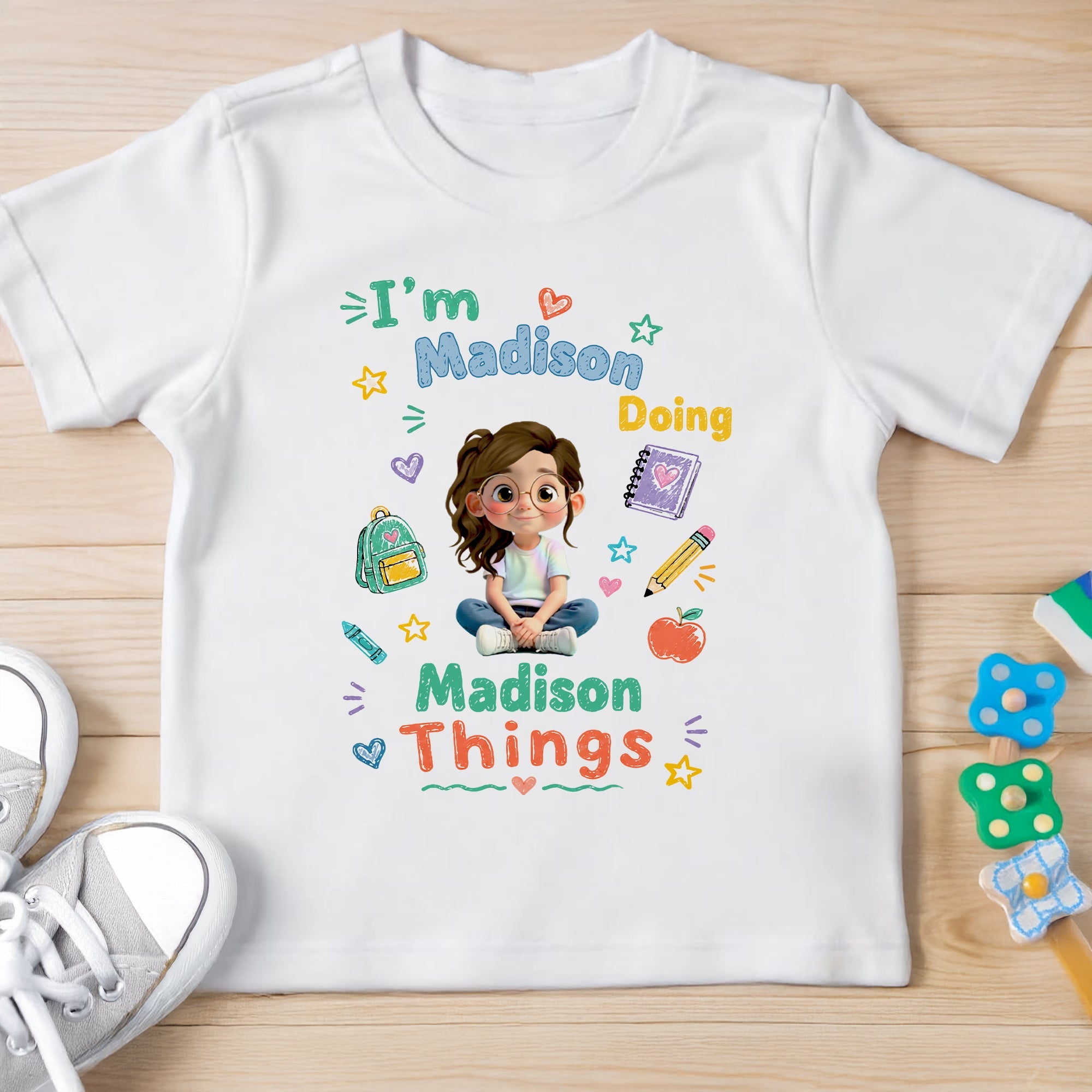 Personalized Custom Youth T-Shirt for Kids - Back to School Gift Youth T-Shirt GradoCreations