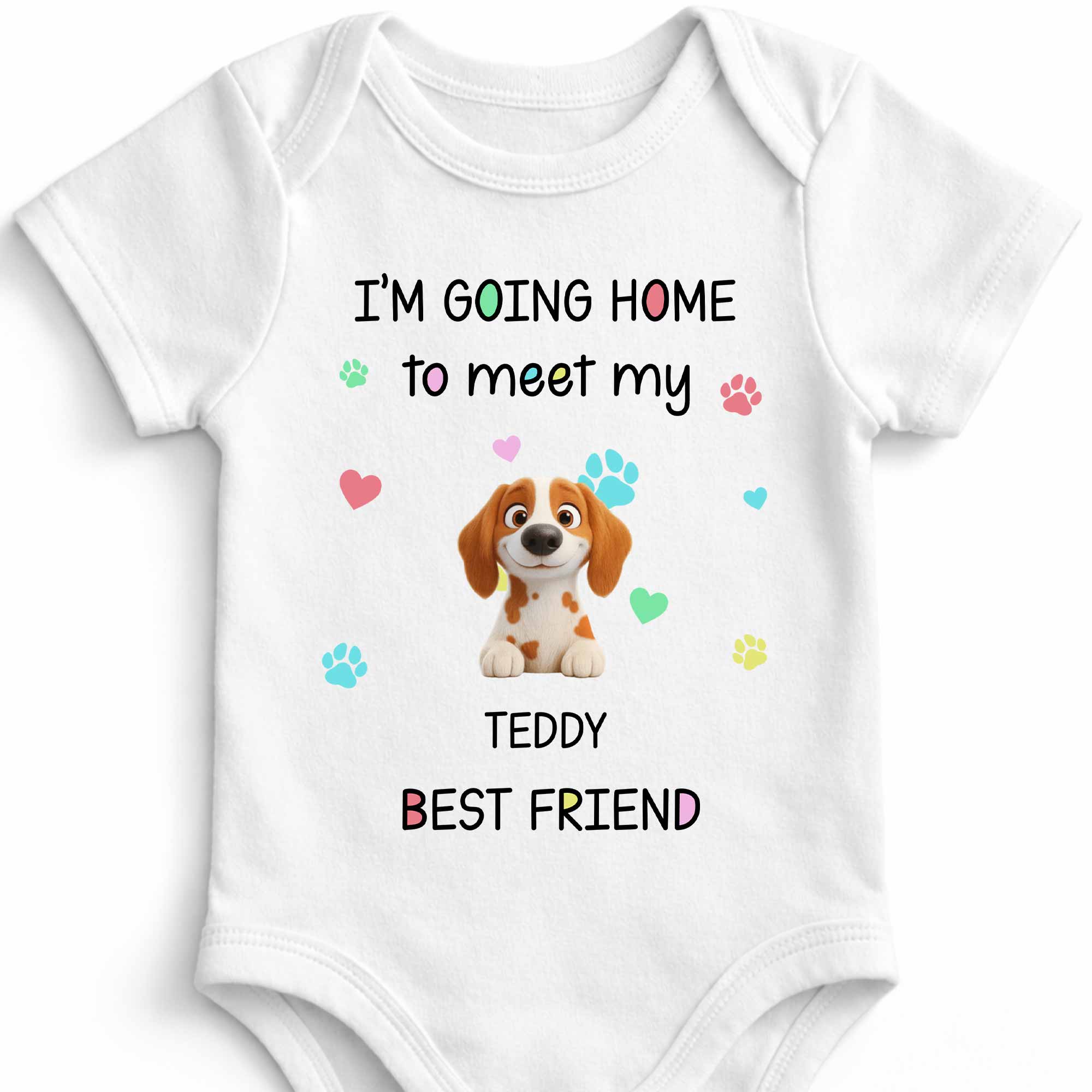 Personalized Custom Baby Onesie Cute Pet Design Gift for Kids Baby Onesie GradoCreations