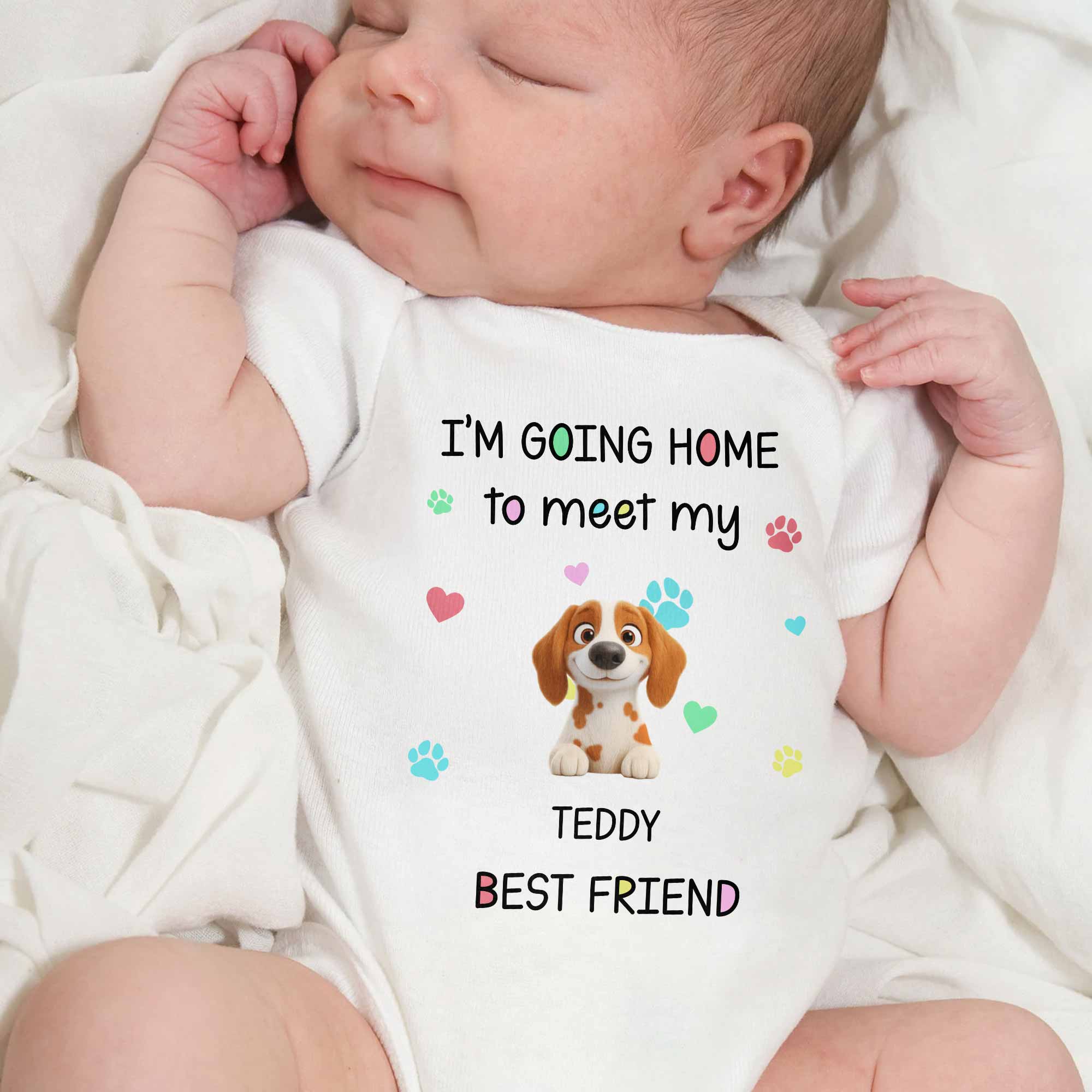 Personalized Custom Baby Onesie Cute Pet Design Gift for Kids Baby Onesie GradoCreations