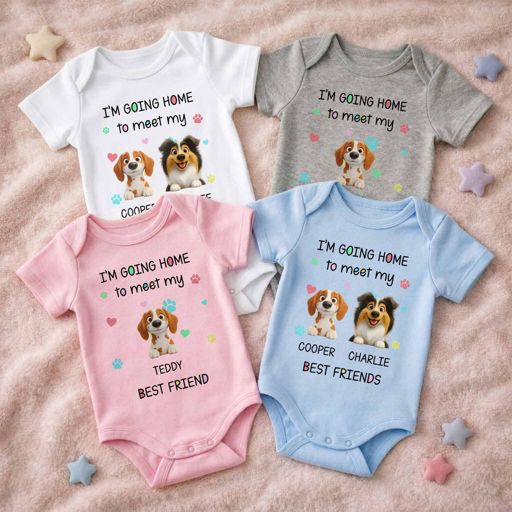 Personalized Custom Baby Onesie Cute Pet Design Gift for Kids Baby Onesie GradoCreations