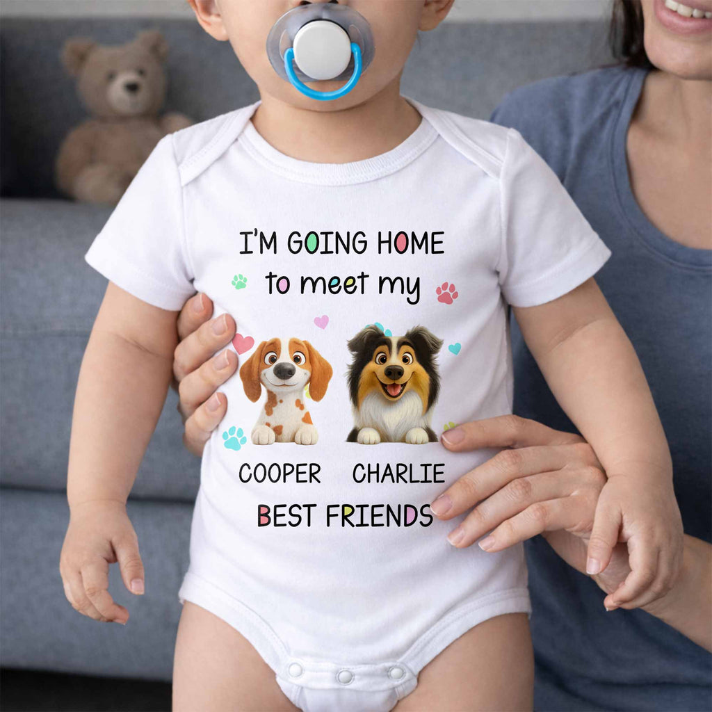 Personalized Custom Baby Onesie Cute Pet Design Gift for Kids Baby Onesie GradoCreations