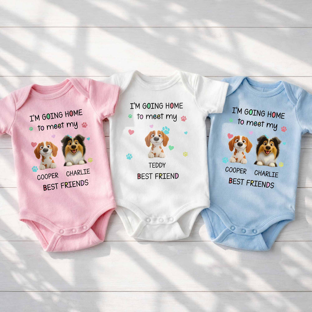 Personalized Custom Baby Onesie Cute Pet Design Gift for Kids Baby Onesie GradoCreations