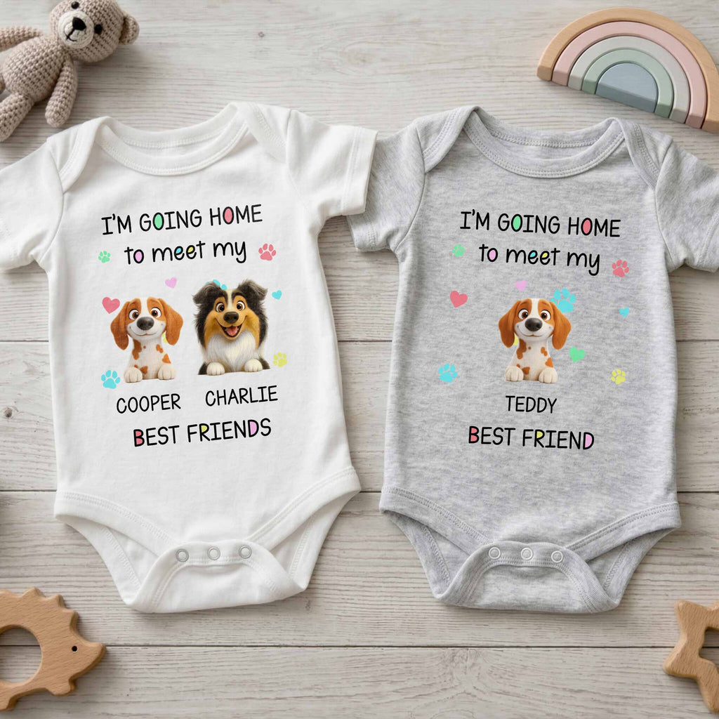 Personalized Custom Baby Onesie Cute Pet Design Gift for Kids Baby Onesie GradoCreations