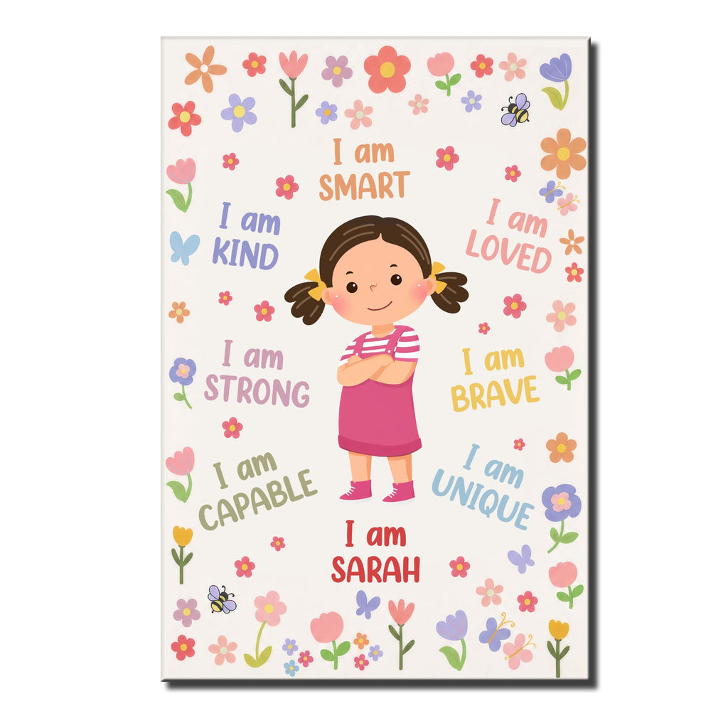Personalized Affirmation Vertical Poster for Kids - Custom Art Poster GradoCreations