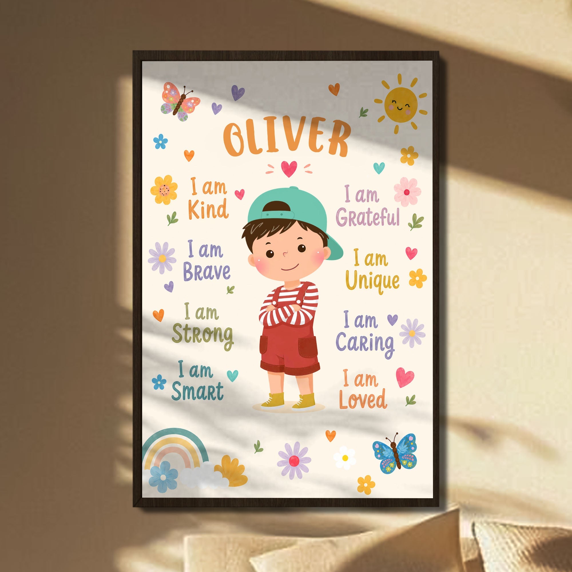 Personalized Kids Affirmations Custom Vertical Poster Art Poster GradoCreations