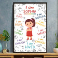 Personalized Affirmation Poster Custom Name Gift for Kids Poster GradoCreations
