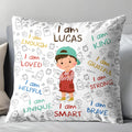 Personalized Kids Affirmation Pillow Custom Name Gift Decorative Pillow GradoCreations