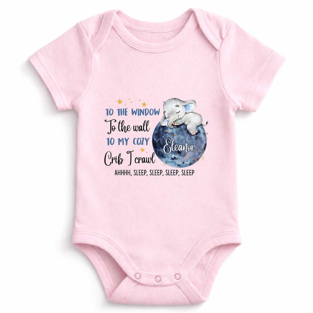 Personalized Custom Baby Onesie Cute Elephant Moon Gift Baby Onesie GradoCreations