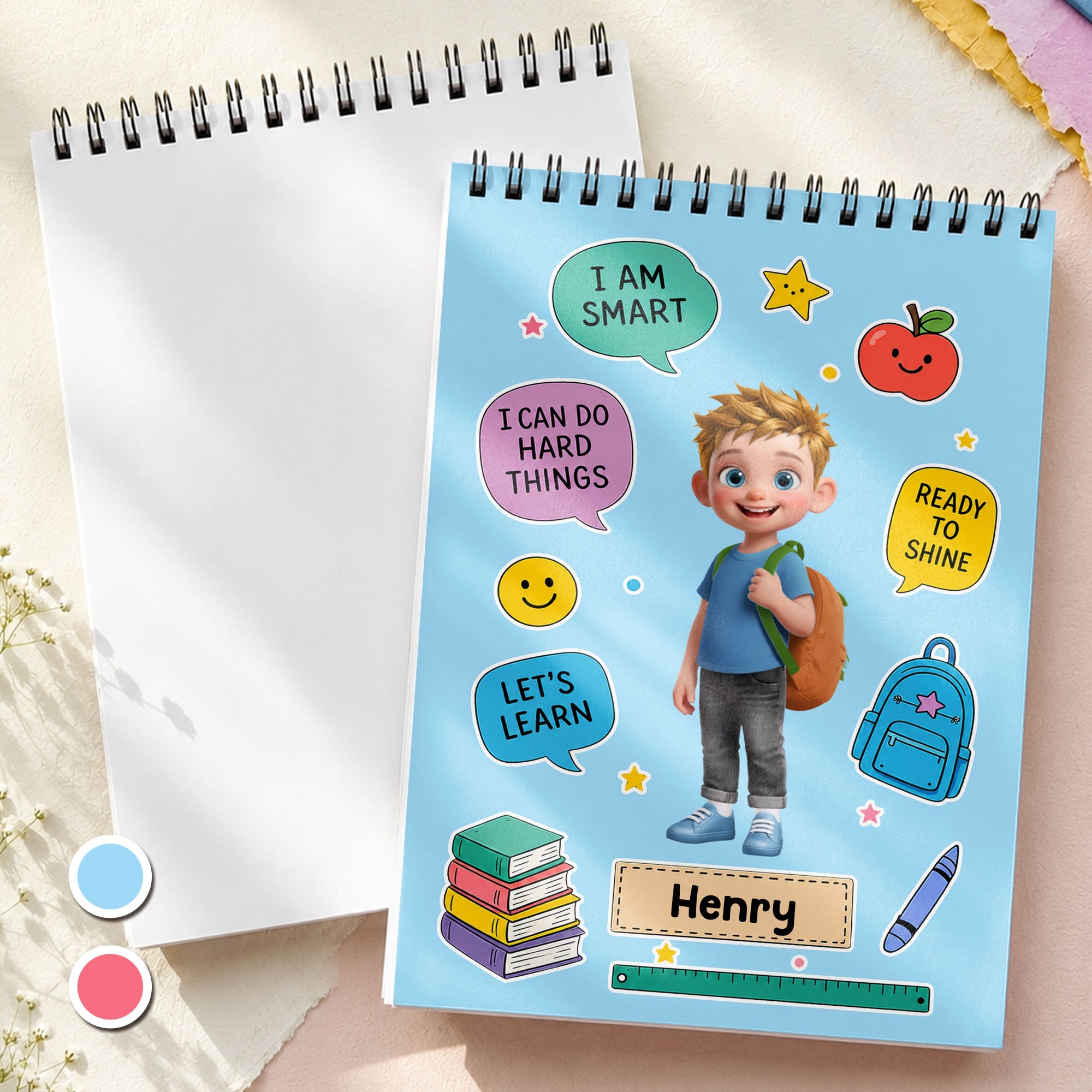 Personalized Sketch Book Custom Name Gift for Boys Kids Sketch Book GradoCreations