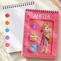 Personalized Sketch Book Custom Name Gift for Students Sketch Book GradoCreations