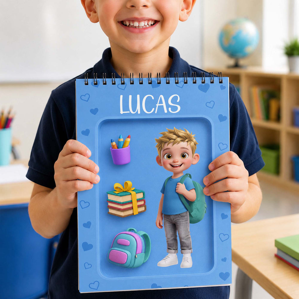 Personalized Sketch Book Custom Name Gift for Students Sketch Book GradoCreations