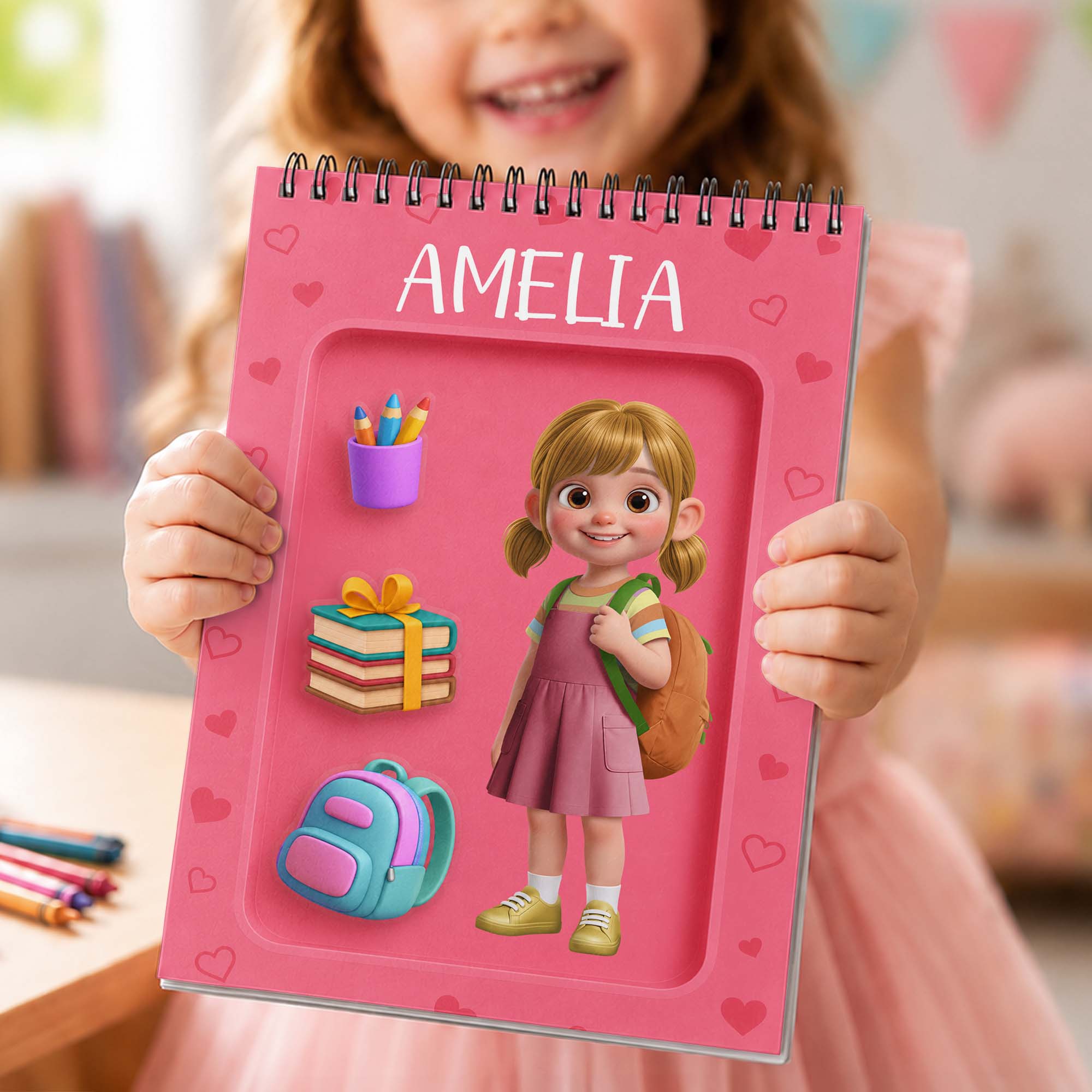 Personalized Sketch Book Custom Name Gift for Students Sketch Book GradoCreations