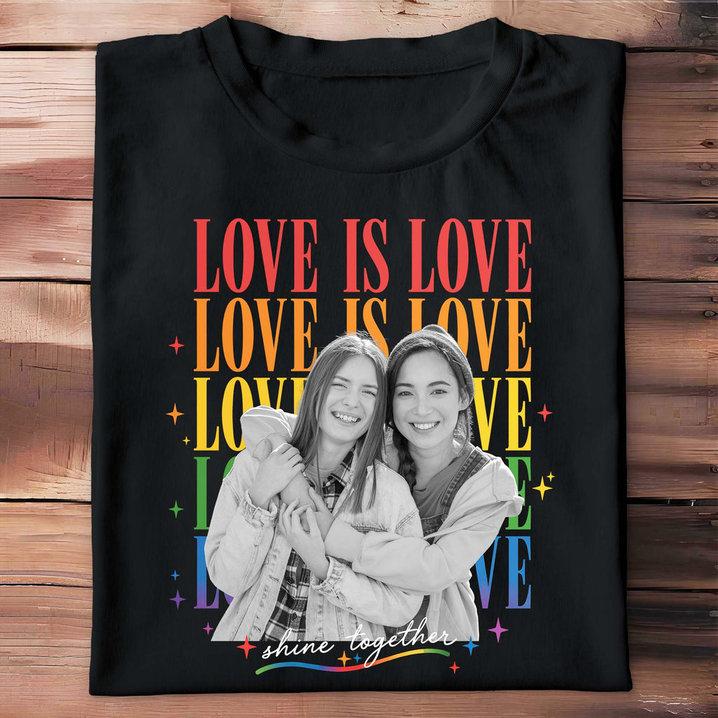 Personalized Custom Photo T-shirt Hoodie LGBT Pride Gift Shirt GradoCreations