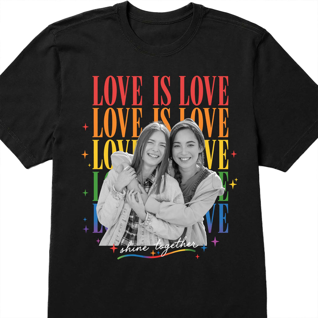 Personalized Custom Photo T-shirt Hoodie LGBT Pride Gift Shirt GradoCreations