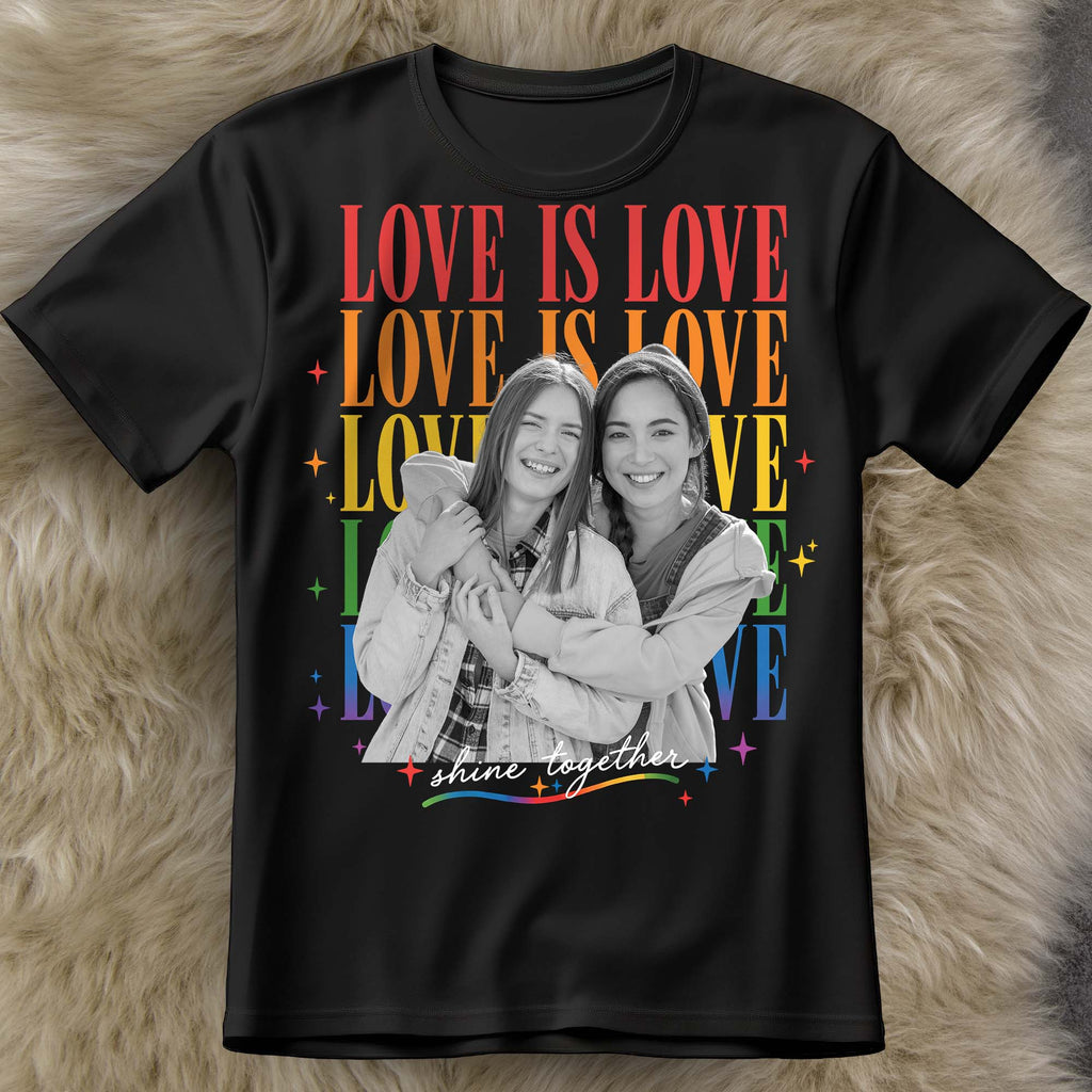 Personalized Custom Photo T-shirt Hoodie LGBT Pride Gift Shirt GradoCreations